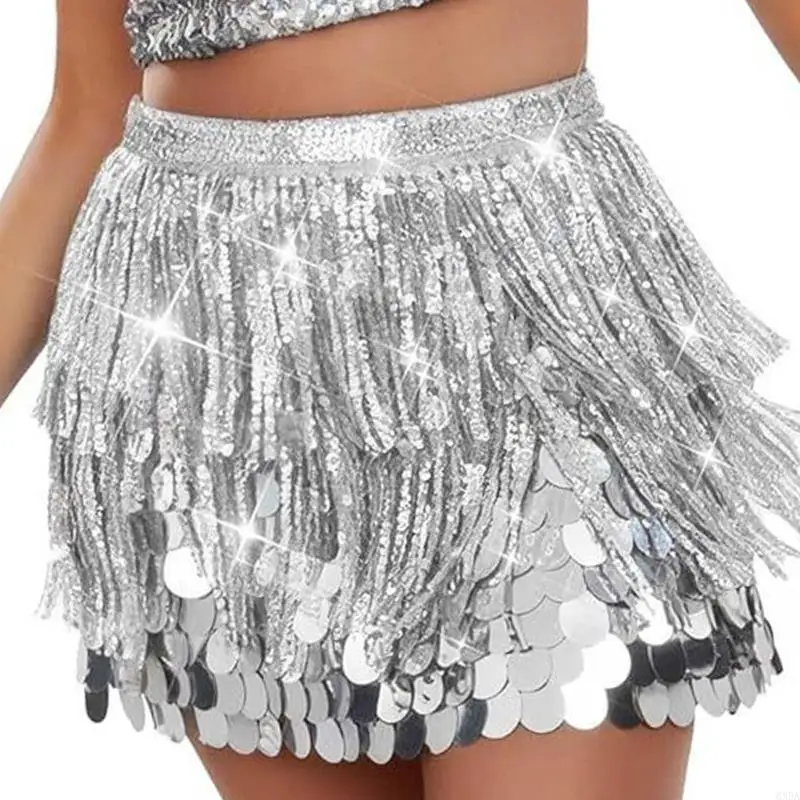 

Belly Dancing Hip Scarf Bellydance Wrap Skirt Belly Dancing Costume Women Girls 6XDA