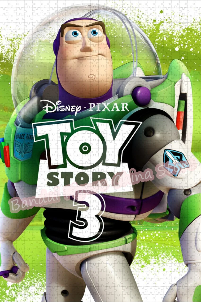 Buzz Lightyear-rompecabezas de figuras para niños, 300/500/1000 piezas, Dinsey Anime Toy Story Print, juego para niños, regalos, juguete para aliviar el estrés