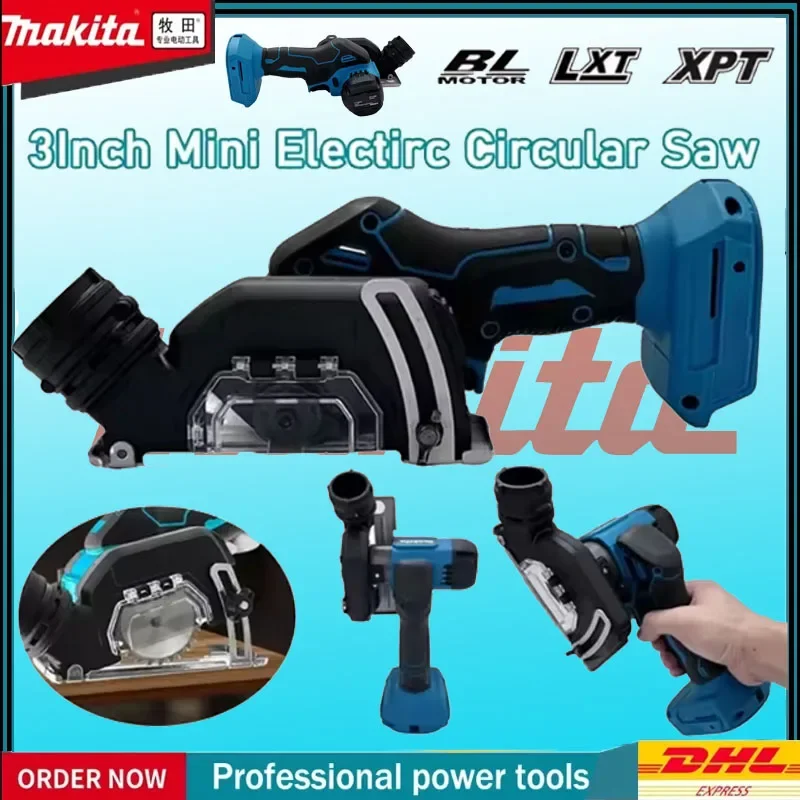

Беспроводная циркулярная пила Makita, ручная угловая шлифовальная машина, перезаряжаемый отрезной инструмент для резки металла, дерева, плитки, мрамора, 3 дюйма, 1