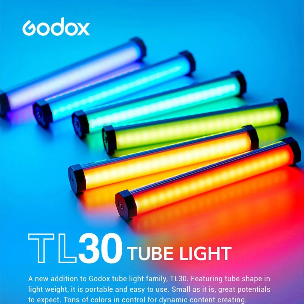 Godox TL30 Pavo Tube Light: La Soluzione Perfetta per Fotografi e Videomaker Indipendenti
