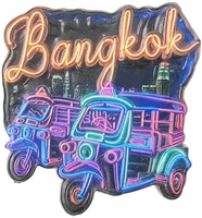 3D Bangkok Thailand Fridge Magnet Souvenir Gift Resin Refrigerator Magnetic Sticker Collection Home Decoration