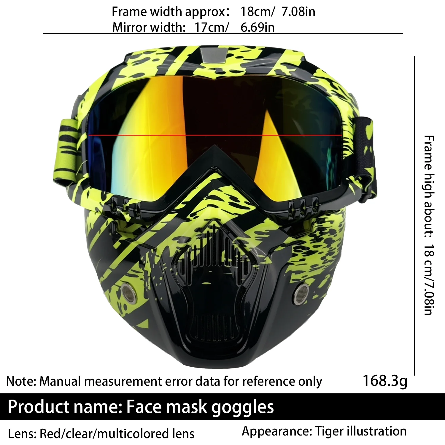 Motorcycle Mask Bicycle Riding Windproof Full Face Protective Mask High-quality Goggle Tactical Cycling Camouflage Forest