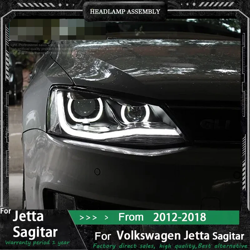 

Автомобильные светодиодные фары DRL в сборе для Volkswagen Sagitar 2011 2012 2013 2014-2018 противотуманные фары DRL тормозного указателя поворота Plug and Play