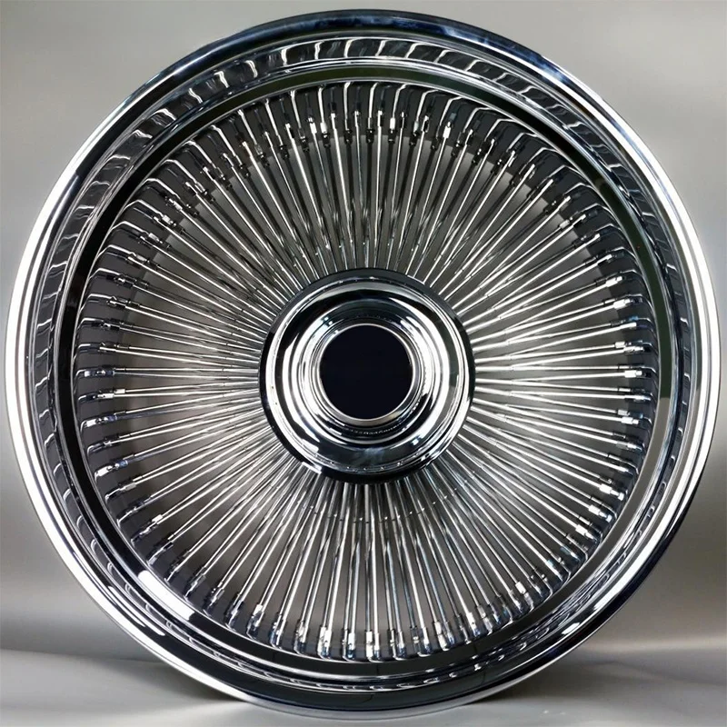 XINGTU Popular Spoke Rims Floating Center Caps Style 13 to 28 Inch All Chrome Wheel Gold Wire Wheels Spoke Wire Wheel