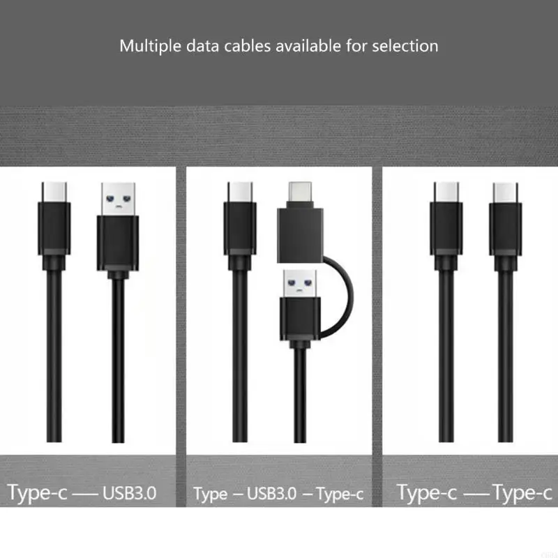 C63A USB 3.1 Caixa do disco rígido 2.5 polegadas SSD Disk ToolsFree Tipo C 3.1 Gabinete HDD