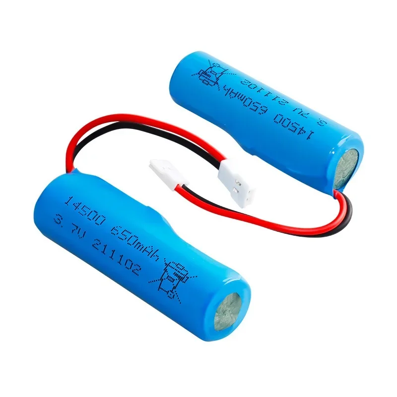 3.7V 650mAh 14500 rechargeable Battery For RC TOYS helicopter car Baot Tank Gun Truck Train Motorcycles 3.7v Battery