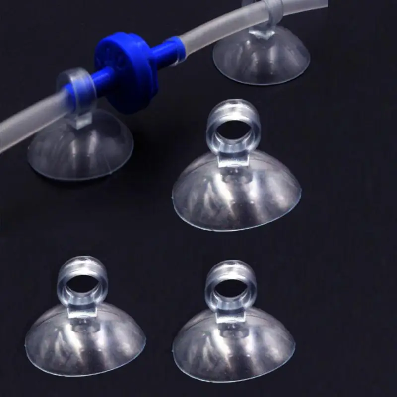 10-50Pcs Aquarium Suction Cup Air Tube Holder Sucker for Fish Tank Pump Oxygen Air Tube Fixing Clip 4/5mm Accessories