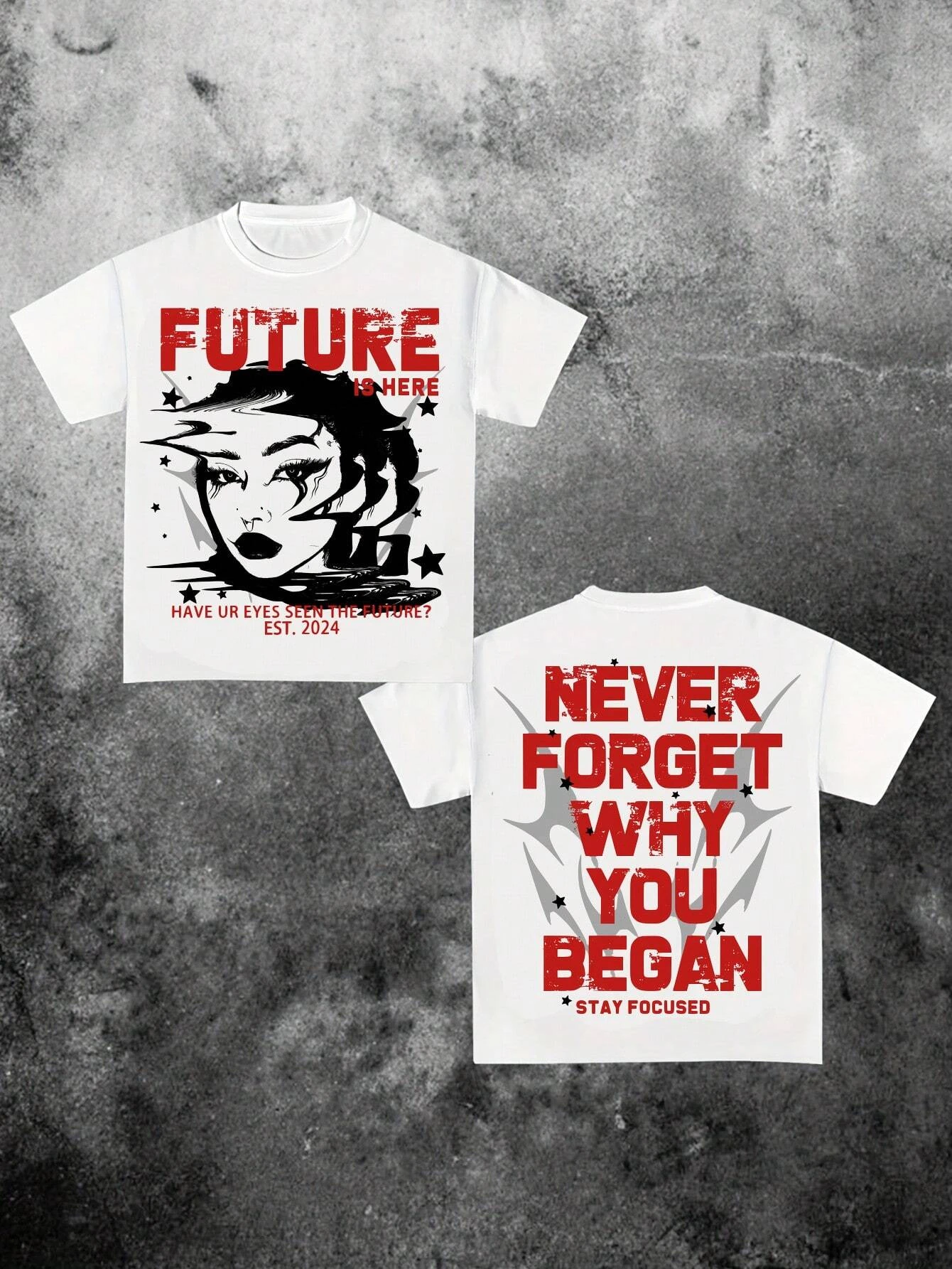 تي شيرت نسائي كاجوال بنمط الشارع الرياضي كبير الحجم بكتف منسدل مع صورة جرافيتي وطباعة جرافيك ملابس هيب هوب للجنسين #4