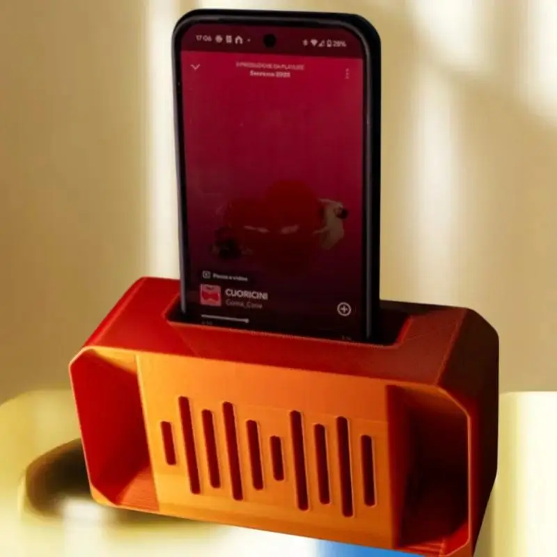 3D Sound Amplifier Phone Stand Universal Mini Megaphone Cell Desktop Portable Plastic Phone Holder Phone Accessory