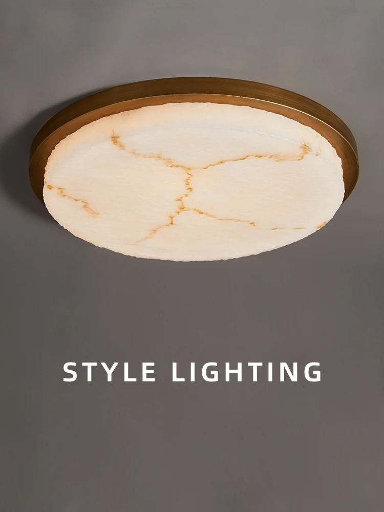 

Потолочный светильник во французском роскошном стиле, высококачественная мраморная лампа, учебная лампа, полный спектр, защита глаз, светильники для спальни и комнаты