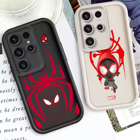 Marvel Red SpiderMan Hero For Samsung Note 20 S24 S23 S22 S21 S20 Ultra Plus FE A25 A23 A22 A15 A31 5G Eye Ladder Soft