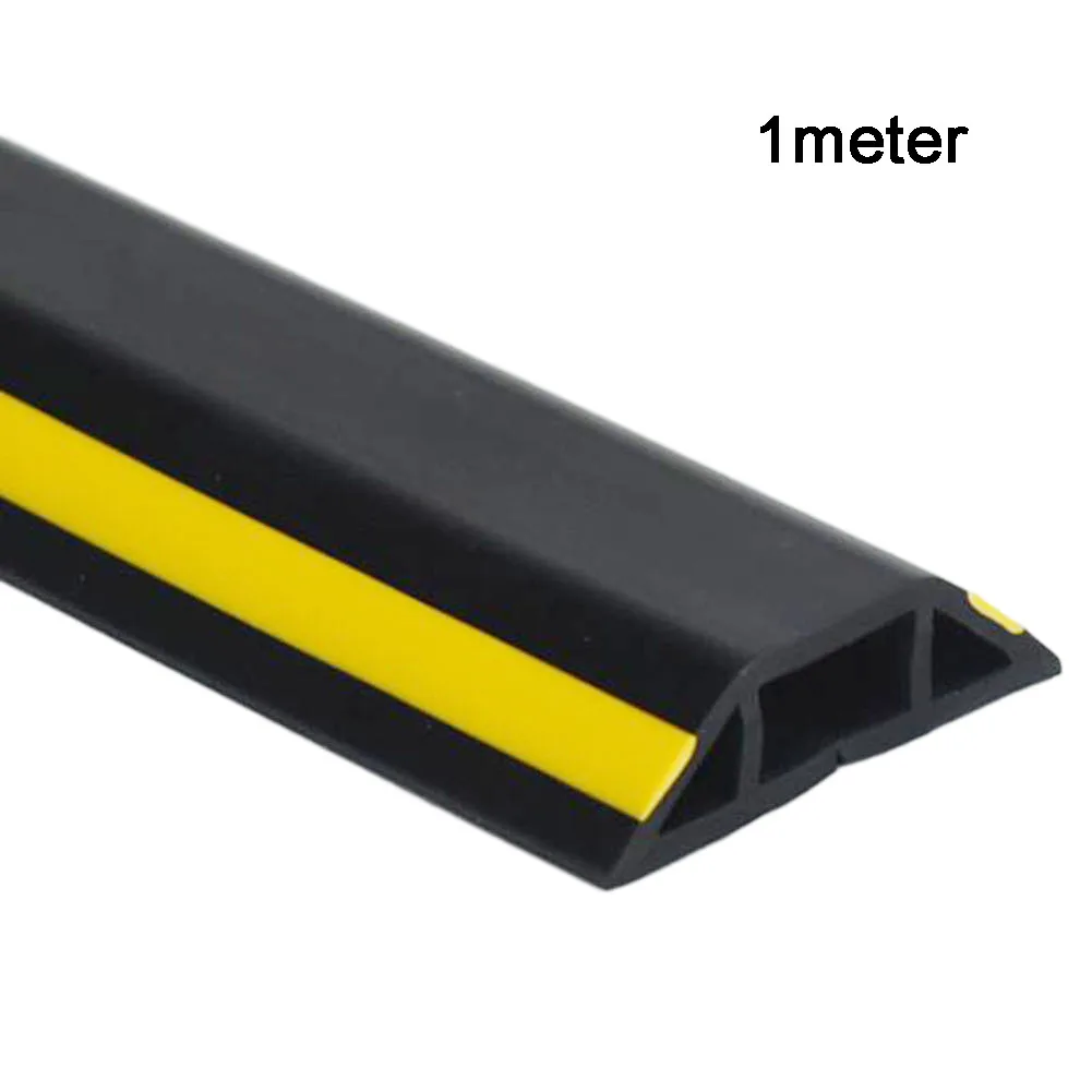 1pc Heavy Duty Floor Cable Protection Cover 1 Meter Length Floor Cable Cover Rubber Trunking 40mm 50mm Soft PVC Cable Protectors