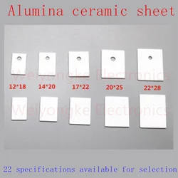 100PCS TO-220 Alumina Ceramic Sheet TO-3P1 High Temperature Resistant Ceramic Substrate TO-247/264 Ceramic Radiator