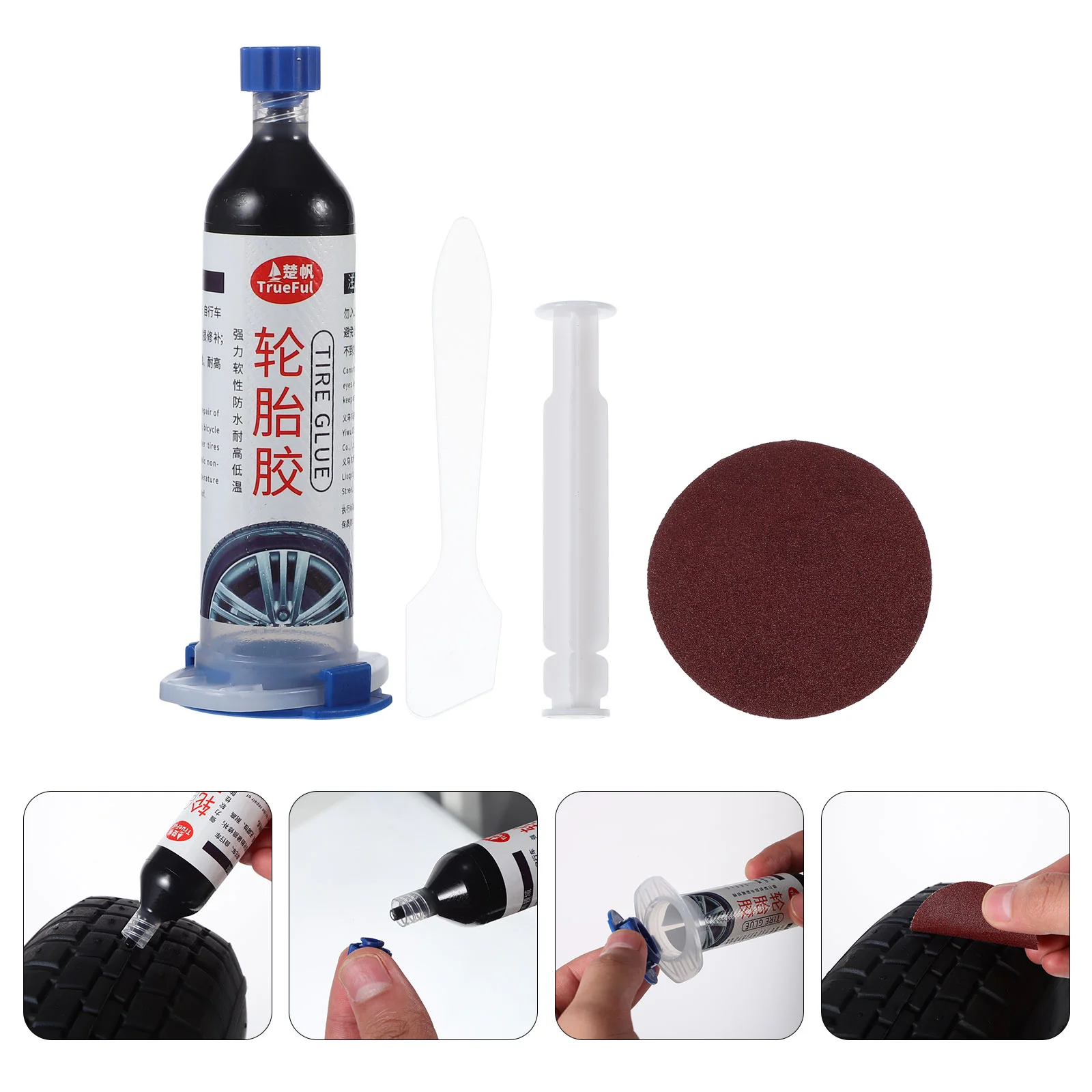 30ml Car Tire Rubber Repair Special Glue Motorcycle Tire Damage Repair Tire Crack Strong Tire Repair Glue