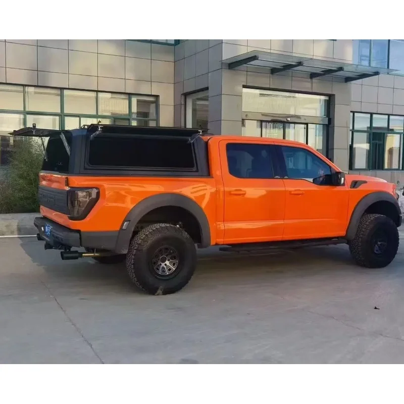 Auto Parts Folding Steel Retractable High Truck Canopy Bed Cover, Truck Bed Cargo Management Accessories For Pickup