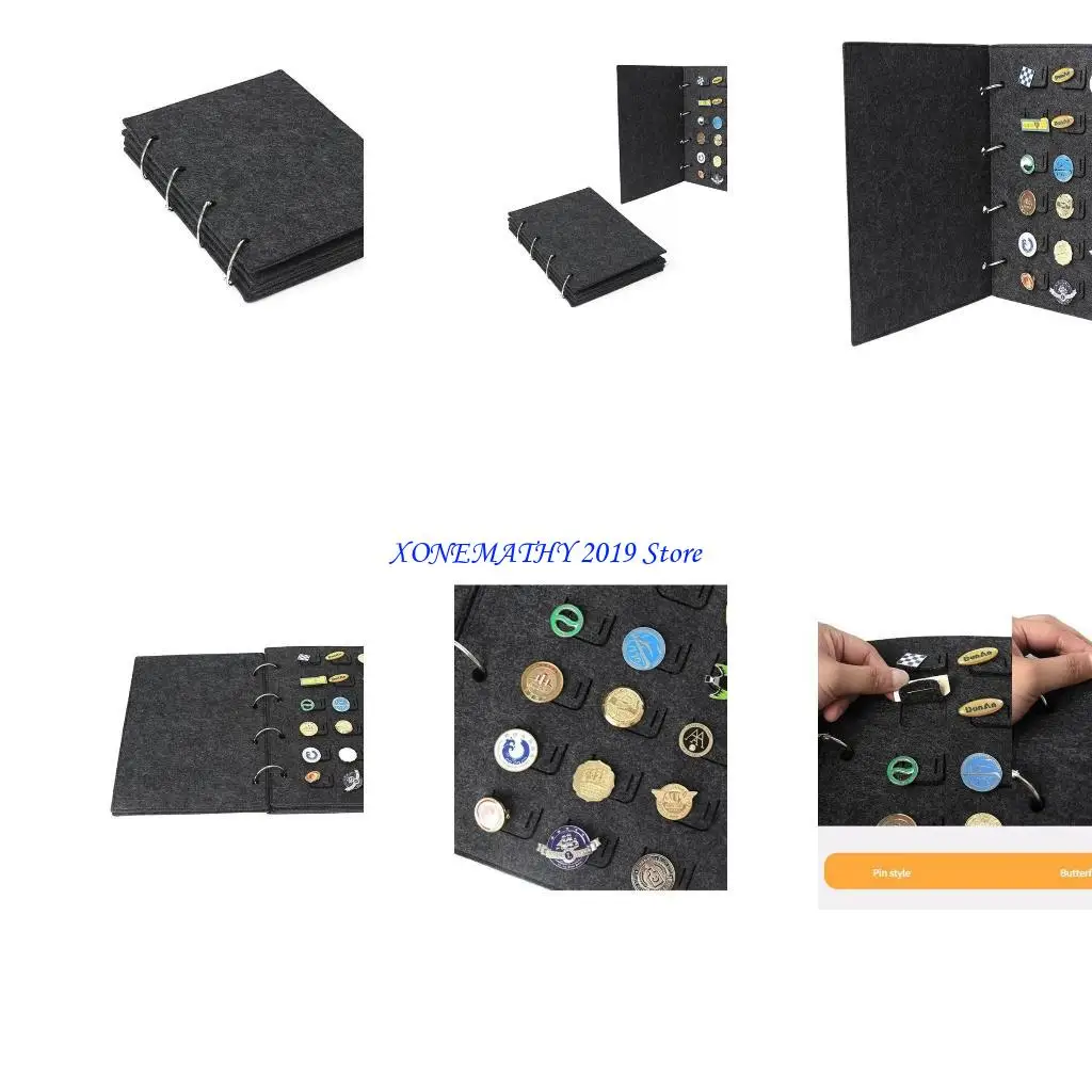 

F42F Earring Storage Bag Felt Material Suitable for Necklaces Bracelets and Earrings