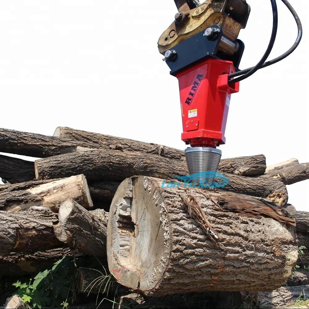 Upgrade Version Forestry Wood Cone Splitter For Excavator/Portable Screw Log