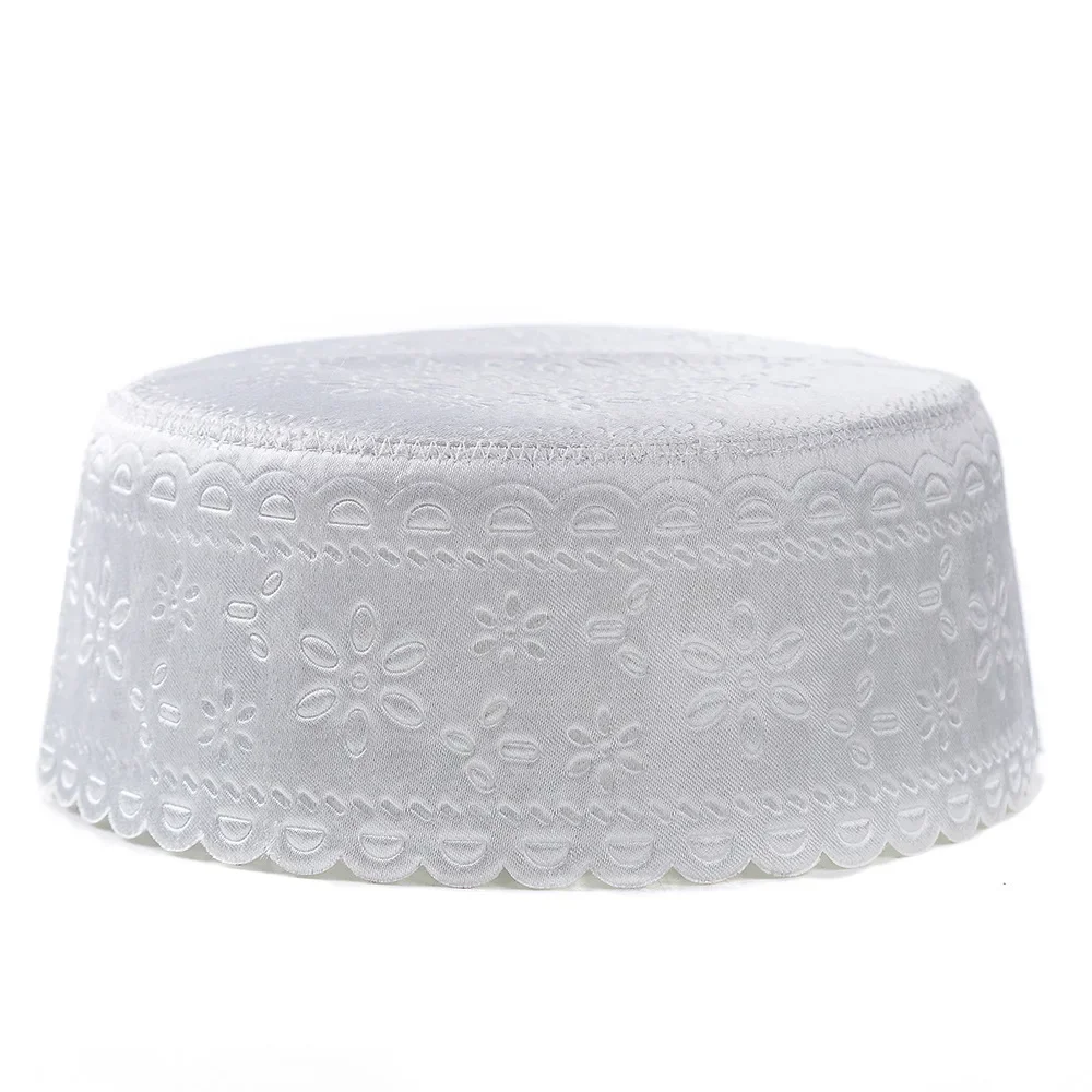 Sombreros de oración musulmanes para hombres, pañuelo de cabeza bordado árabe, gorro de la India, sombrero islámico árabe, musulmán, Ramadán, Kippah judío, 2024