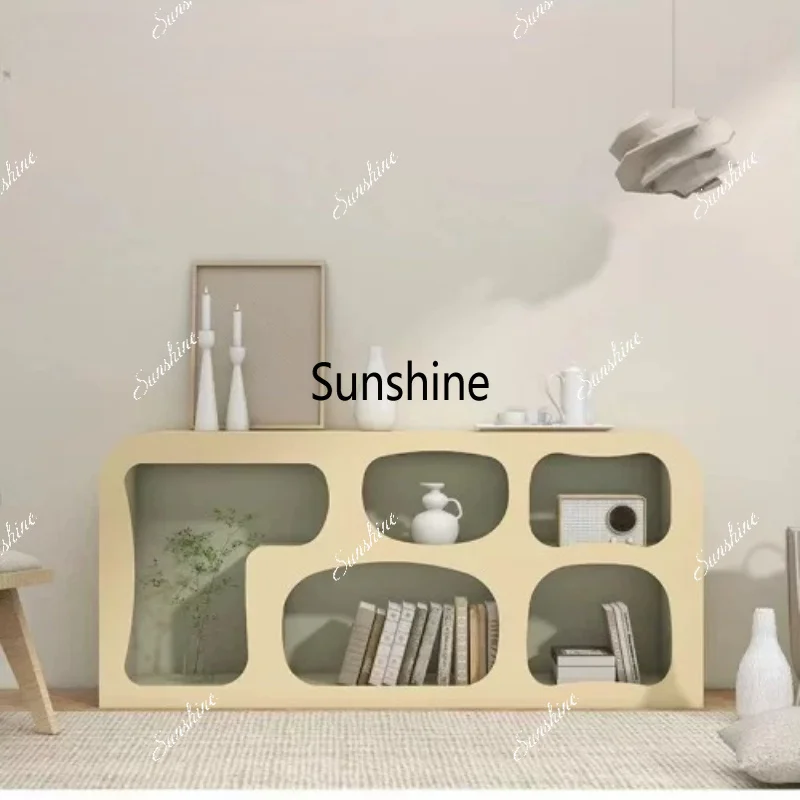 Nordic creative treehole lacquered sideboard and living room storage rack