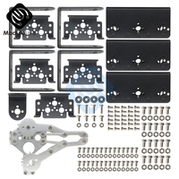 1Set Aluminium Robot 6 DOF Arm Mechanical Robotic Arm Clamp Claw Mount Kit Without Servos For Arduino DIY Robot Parts