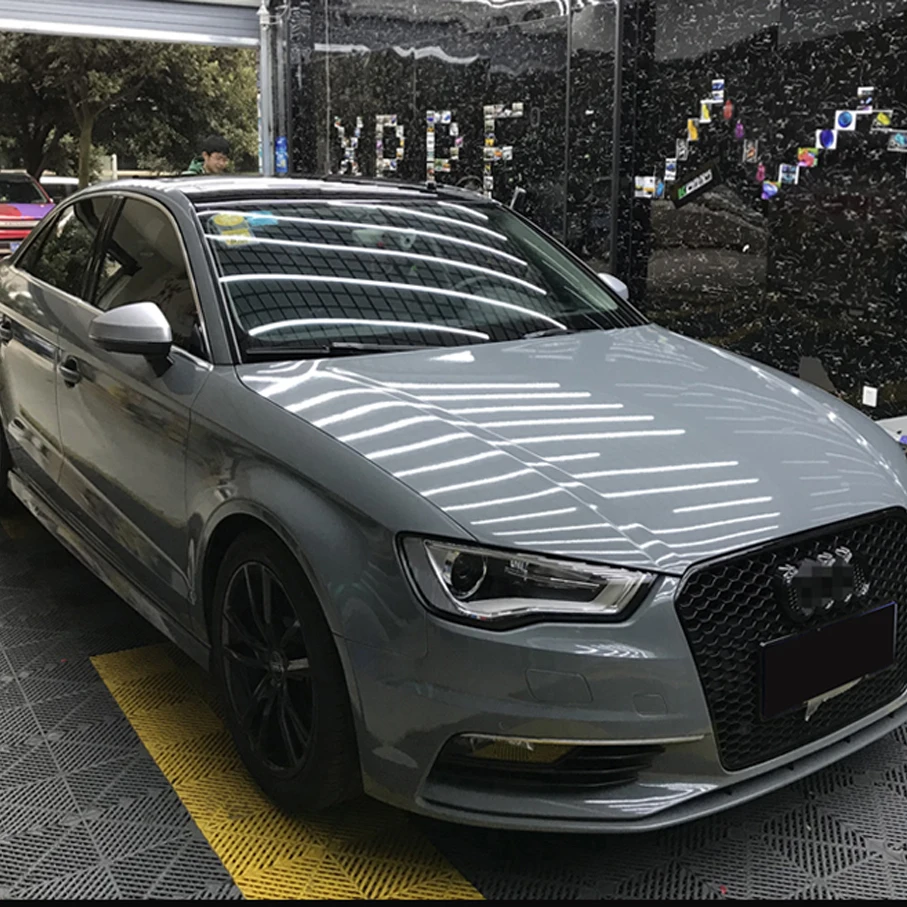 Cement Grey Ultra Gloss Vinyl wrap cement Glossy Nardo Gray Car Wrap Film Coveres with air Free 20/30/40/50CMX152CM