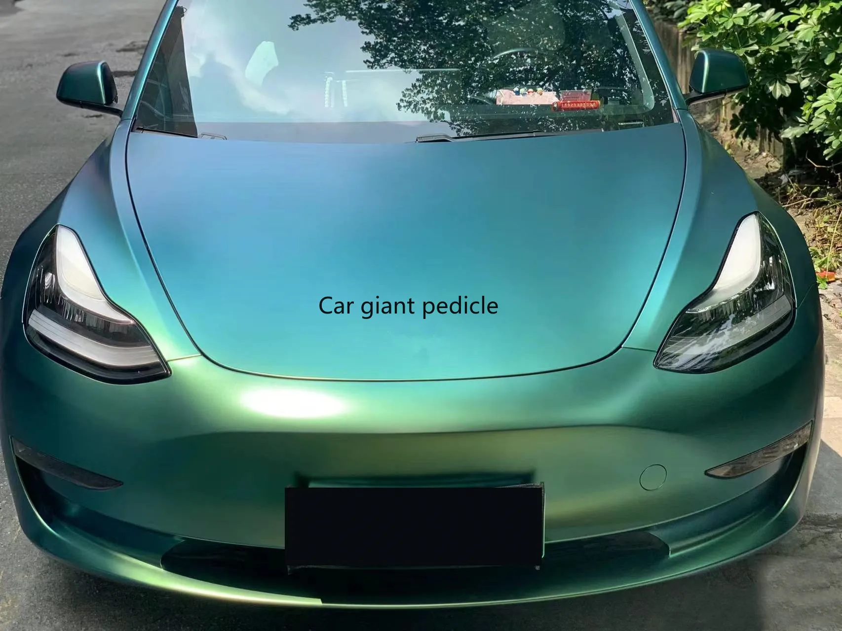Matte Chameleon Spring Green Color Fliper Car Wrap Film Auto Plastic  Auto Plastic Assurance Air passage pattern Stickers