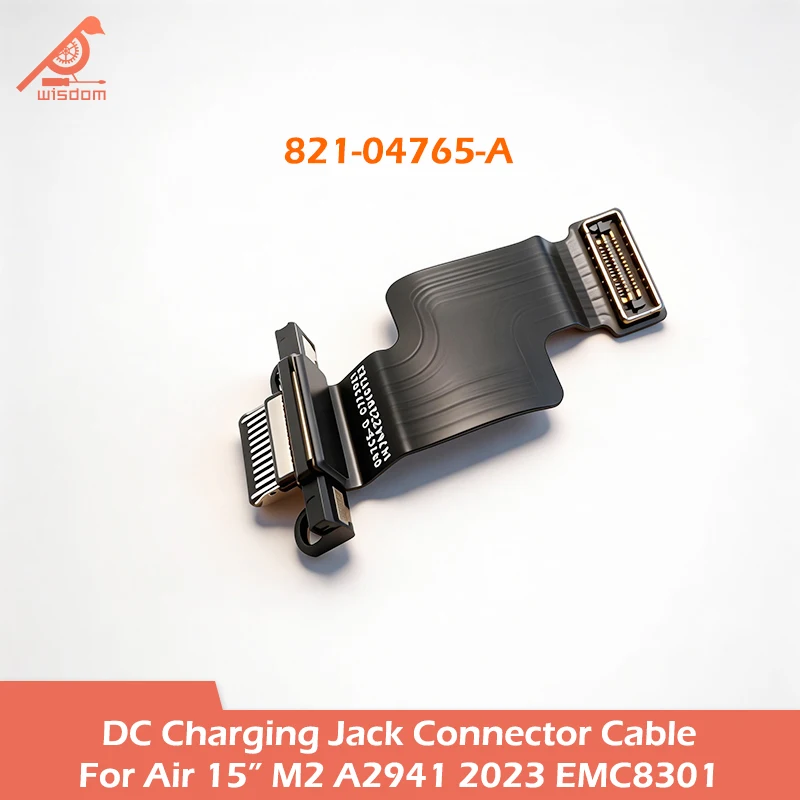 Cable flexible con conector de carga USB-C tipo C para portátil A2941, 821-04765-A, para MacBook Air 15.3" M2 2023 EMC 8301