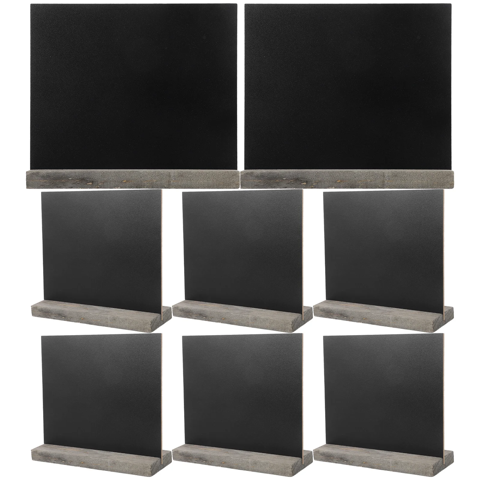 8Pcs Mini Wooden Chalkboards Removable Tabletop Sign Small Blackboard for Wedding Party Cafe Restaurant Decor Chalkboard Signs