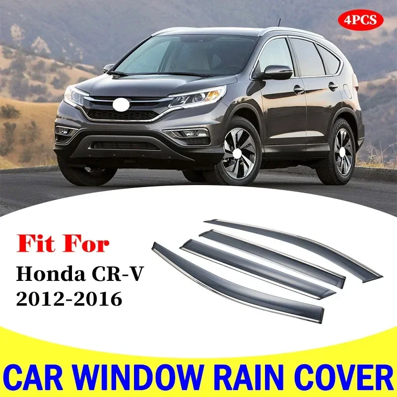 

For Honda CR-V CRV 2012-2016 window visor car rain shield deflectors awning trim cover exterior car-styling accessories parts