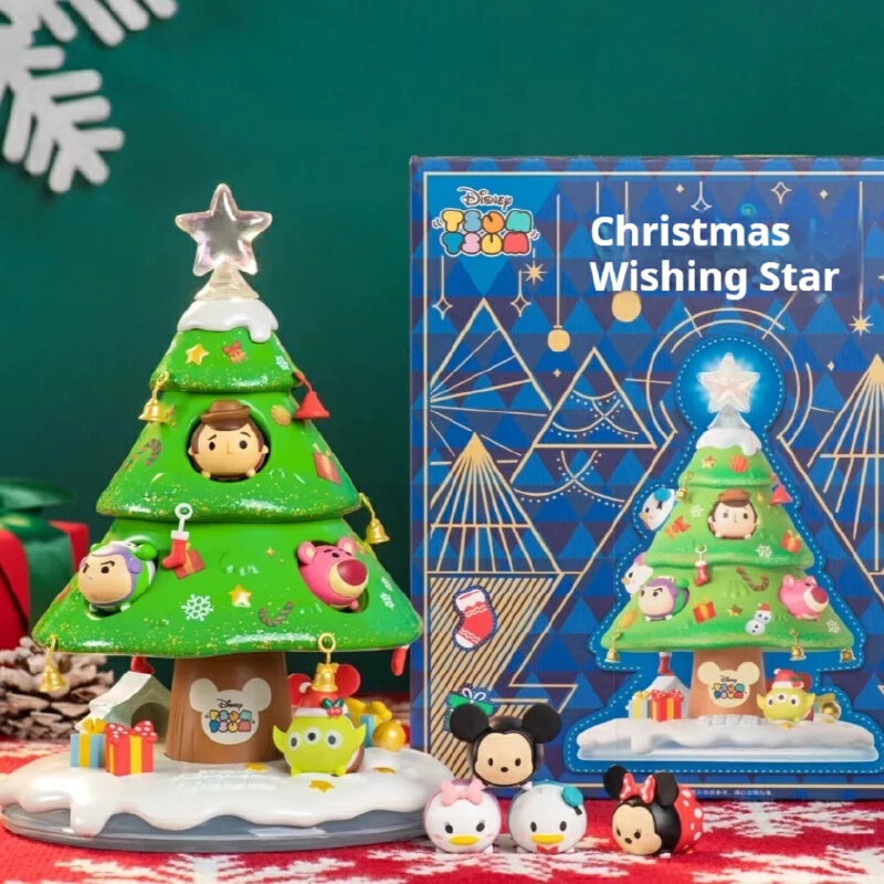 New Disney Christmas Tree Mickey Woody Buzz Donald Duck Alien Action Figures Mini Dolls Kids Toys Model For Children Gift Girl