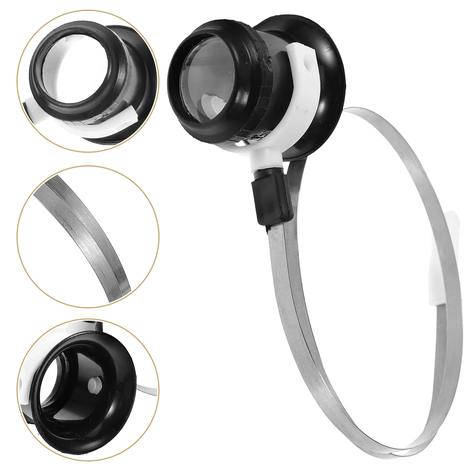 

1 комплект, 1 комплект, лупа с повязкой на голову для ремонта часов, ювелирные инструменты, лупа, свободные руки, портативный инструмент для ремонта ремесла