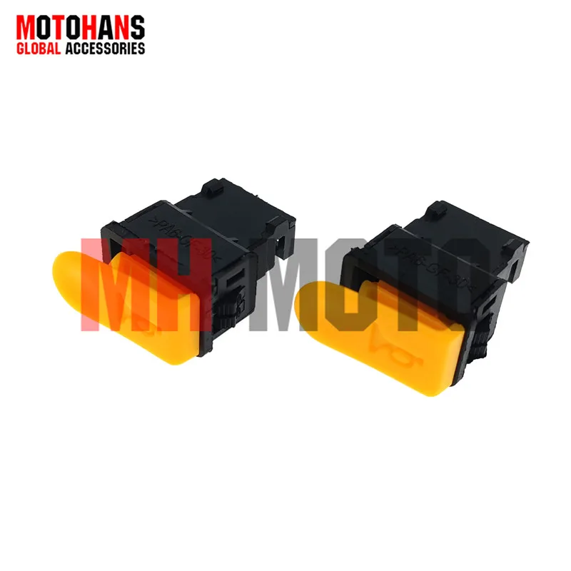 

2 шт., 2-контактный переключатель HORN, кнопка, аксессуары для мотоциклов для BIZ110 SMASH110 MT70