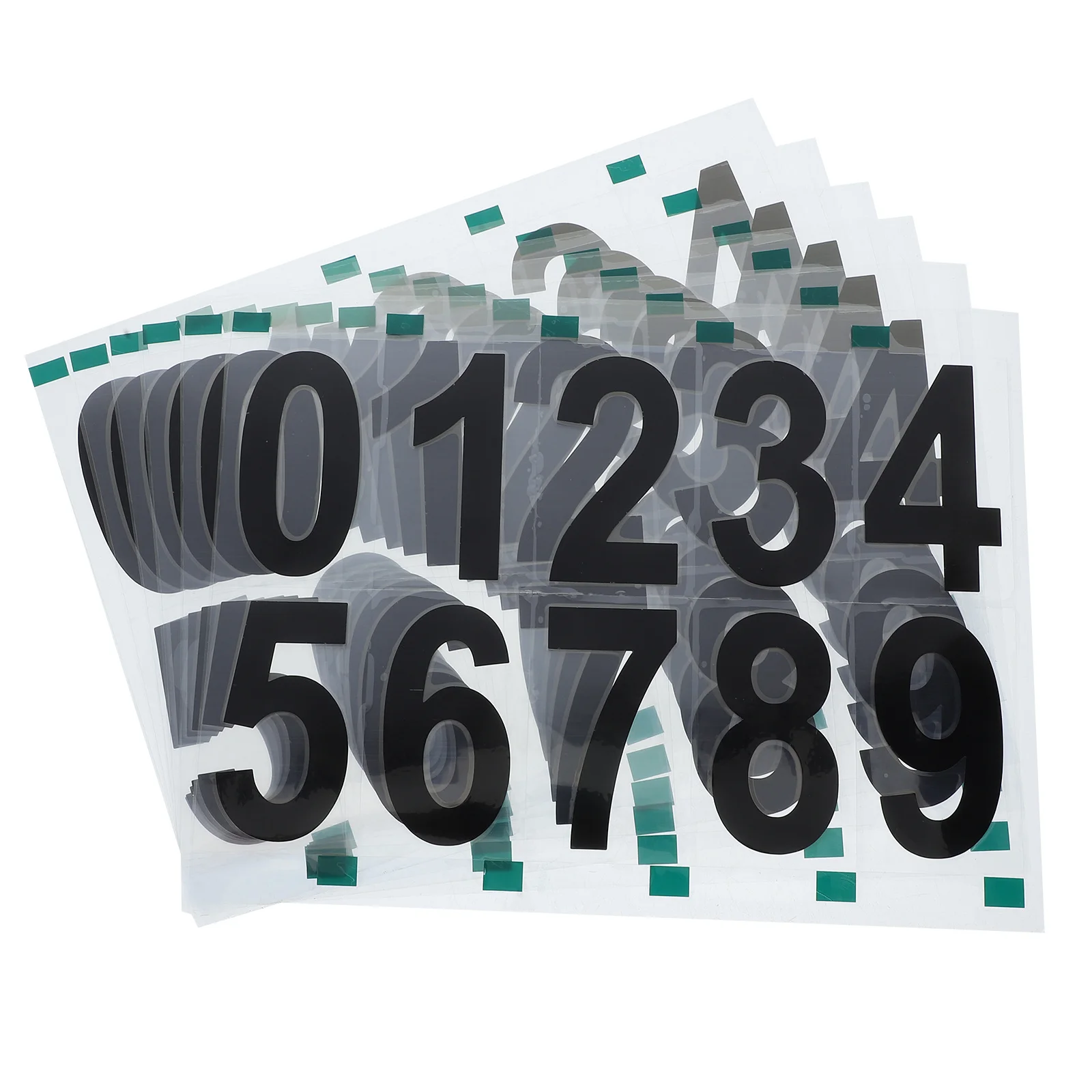 

Reflective Address Numbers 6 Sheets Self Adhesive Stickers for House Mailbox Outdoor Sign Decal Number Plaque Door