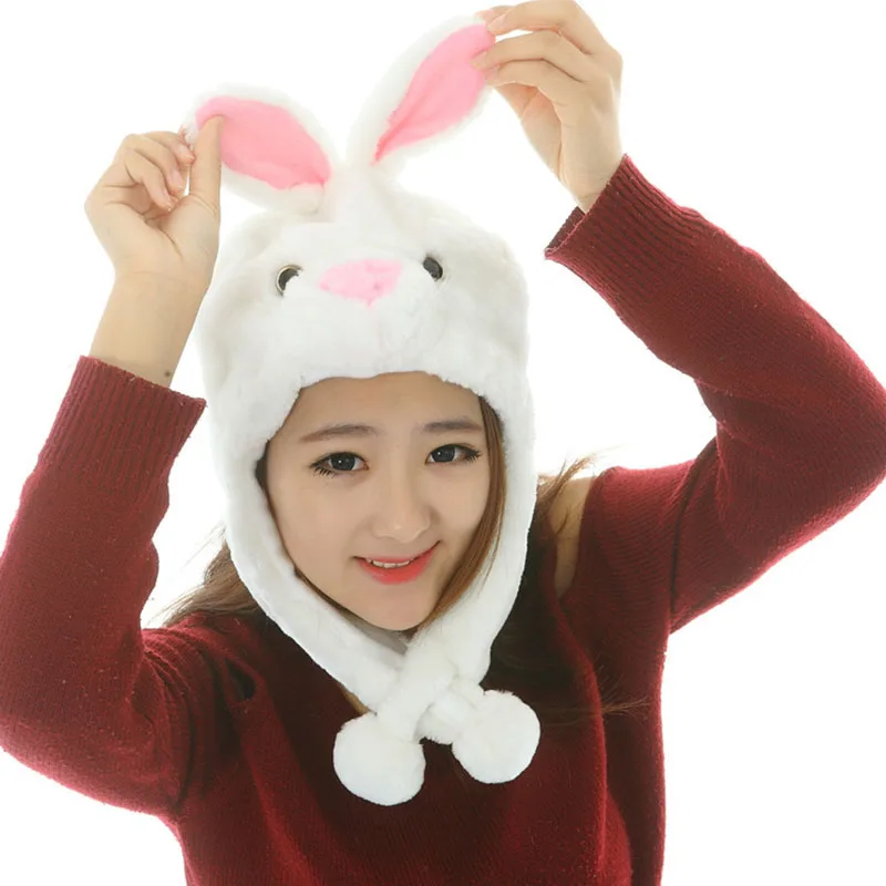 Cute Cartoon Plush Animal Hat Kawaii Winter Warm Performance Party Funny Anime Cat Bunny Hat Cosplay Cap for Men Women Adult