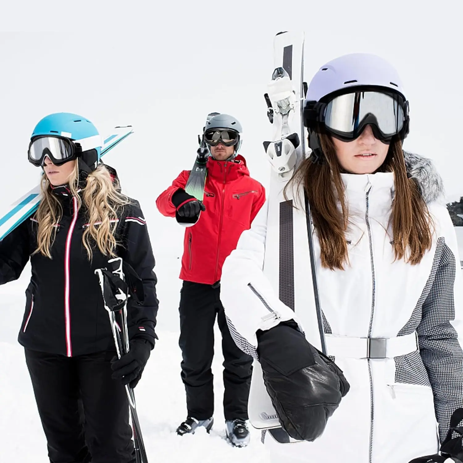 Skibrille, Snowboard-Motorrad-Fallschirmspringen-Fahrradbrille, Sportbrille für Erwachsene, Männer, Frauen, Jugendliche, Teenager