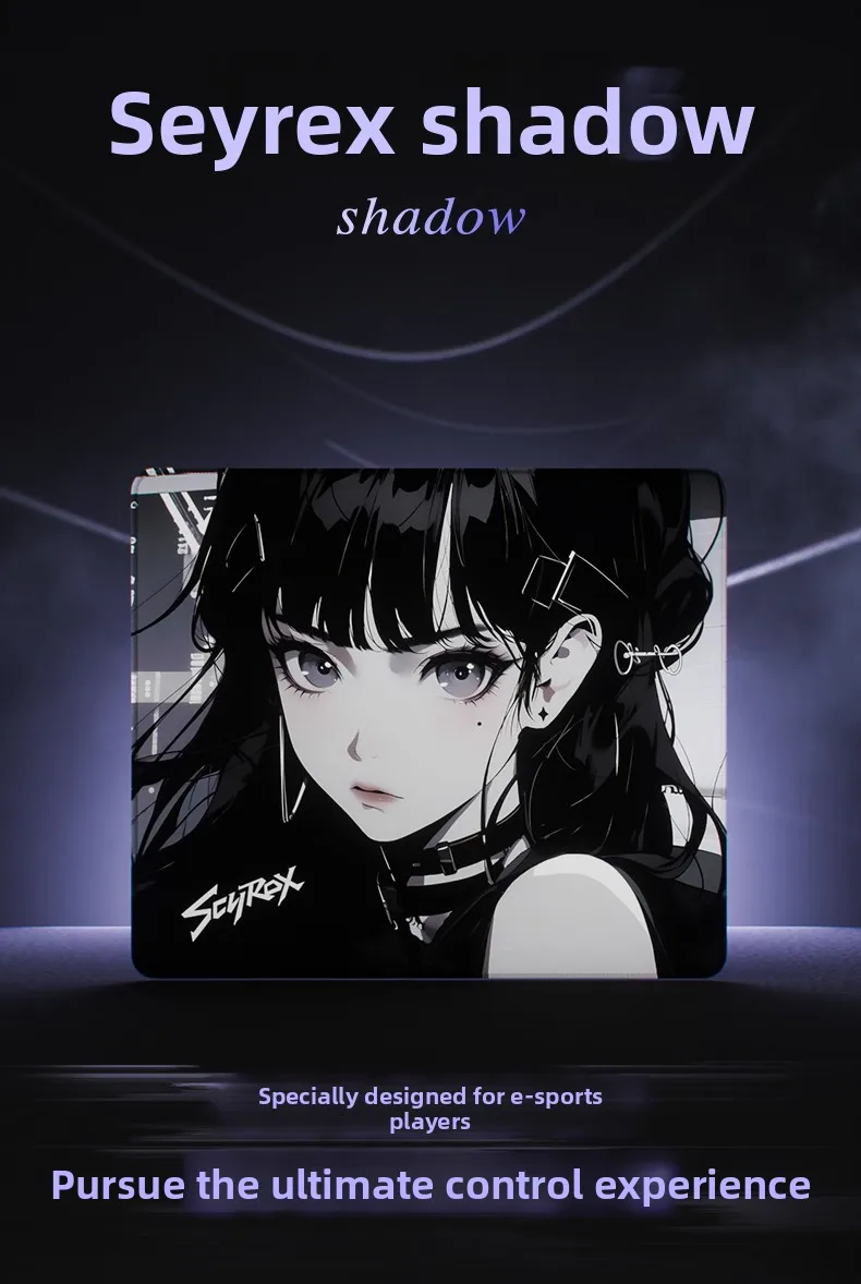 

Scyrox Shadow аниме геймерский коврик для мыши HD принт подушечки для игровой клавиатуры противоскользящий настольный ковер резиновый коврик с запирающимся краем настольный коврик