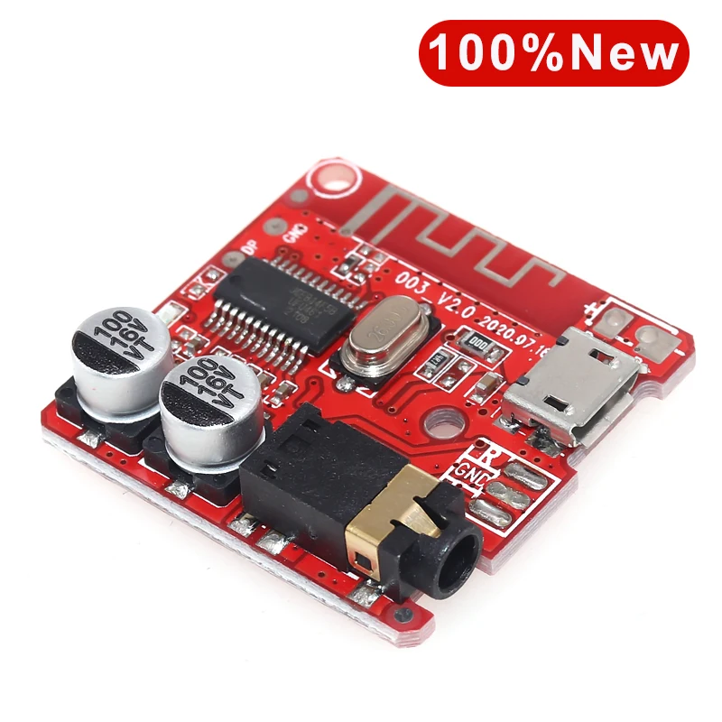 DIY Bluetooth Module Audio Receiver Board Bluetooth 5.0 MP3 Lossless Car Audio Decoder Board Wireless Stereo Music Module 3.7-5V