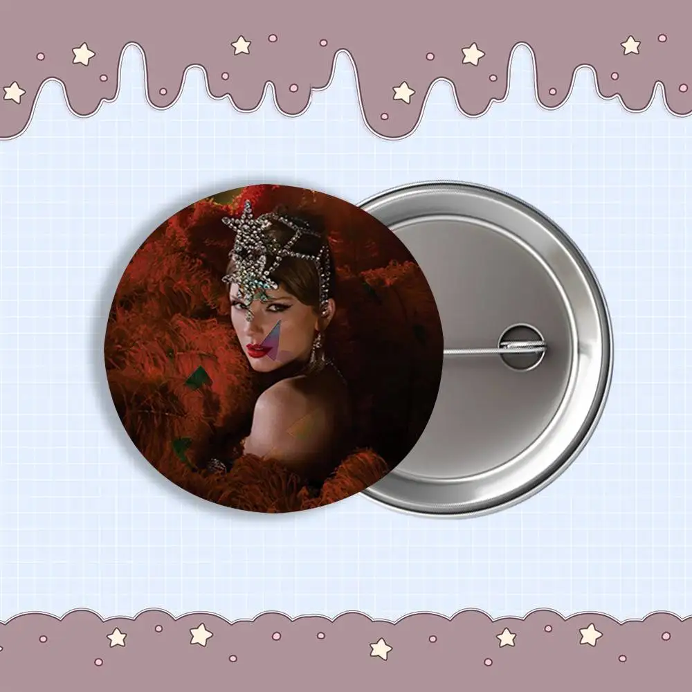 I Destinese di Ophelia W-WoodS Distintivi rotondi riflettenti laser spille borse decorazioni per abbigliamento regali da collezione per gli amici