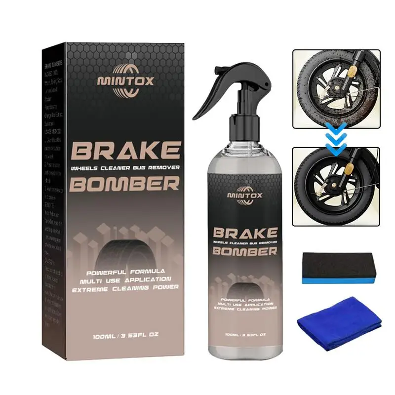 Stealth Brake Bomber 100ml Powerful Brake Cleaner Spray Stealth Garage Brake Bomber Wheel Cleaner For Bike Brake Disc Parts Rust