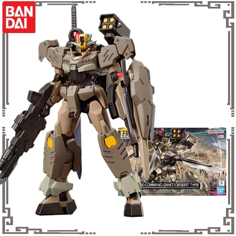 

Bandai Genuine Original HG 1/144 Action Anime Figure 00 COMMAND QAN T DESERT TYPE Assemble Toy for Boys Girls Kids Gift Model
