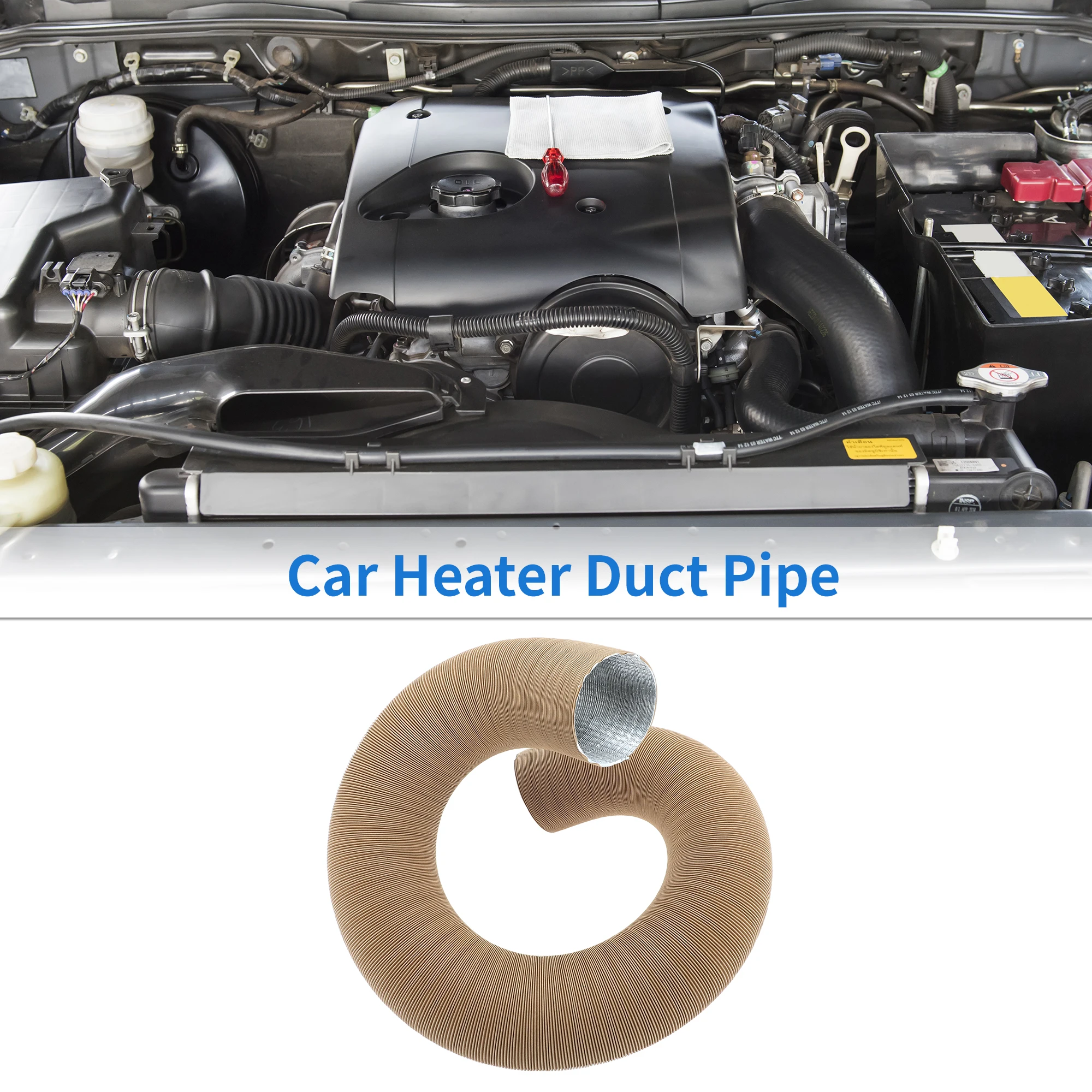 

UXCELL автомобильный обогреватель, воздуховод, шланг для теплого воздуха, внутренний диаметр 75 мм, 200 см, макс. L, алюминиевая фольга, 1 шт.