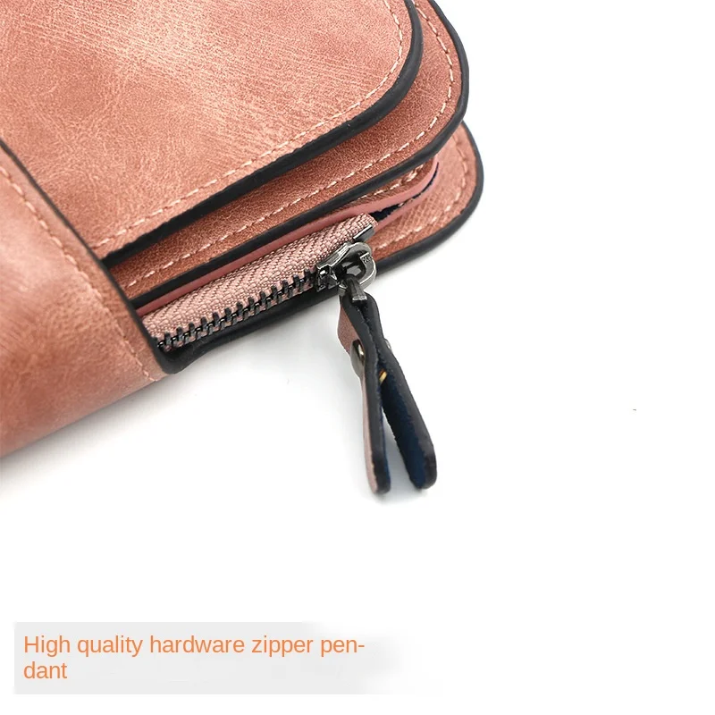 Women\'s Wallet Made of Leather Wallets Three Fold VINTAGE Womens Purses Mobile Phone Purse Female Coin Purse Carteira Feminina