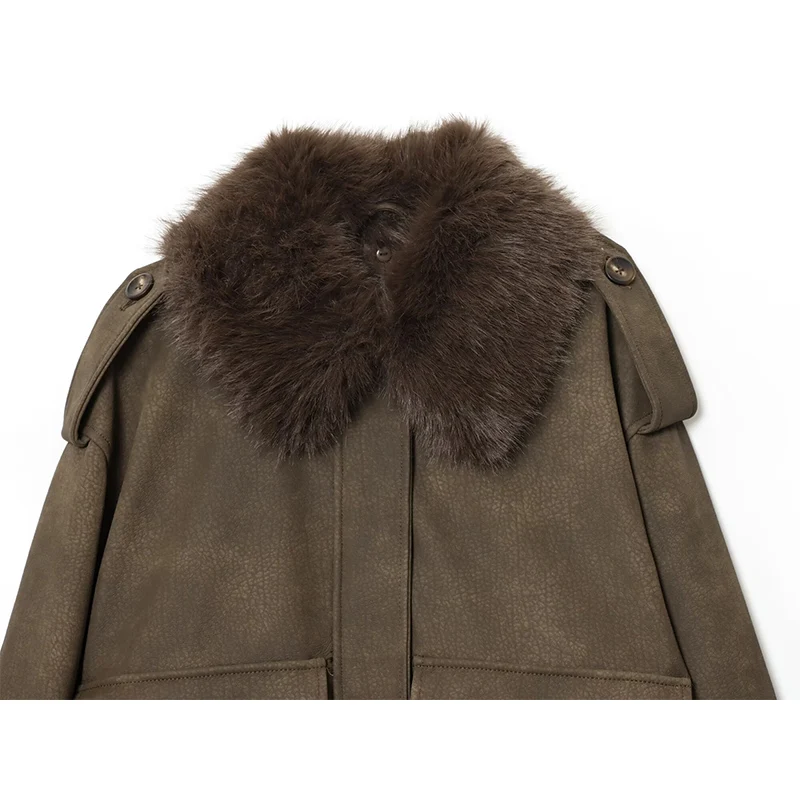 Winter Jackets Women's 2025 New Fashion Retro Elegant Loose Warm Women Coats Street Chic Youth Travel Winter Long Sleeve Jackets