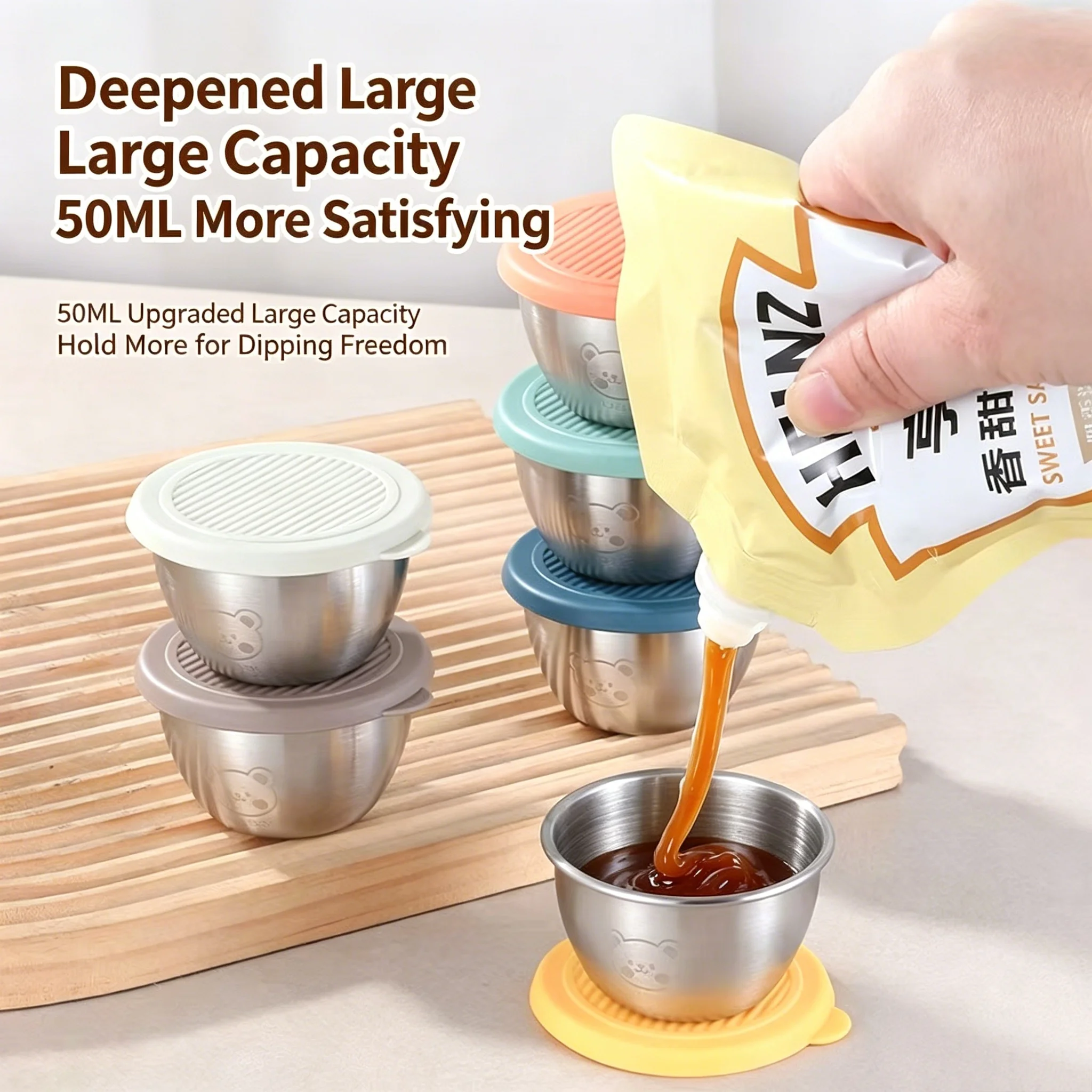 ถ้วยซอสสแตนเลส 304 จำนวน 3 ชิ้ - Sauce Dipping Cup บทวิจารณ์และราคา