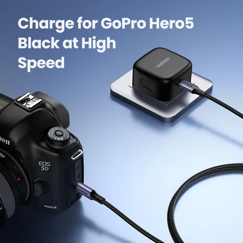 UGREEN USB-кабель PD100W для быстрой зарядки устройств Xiaomi, Samsung, MacBook, iPad — пример использования
