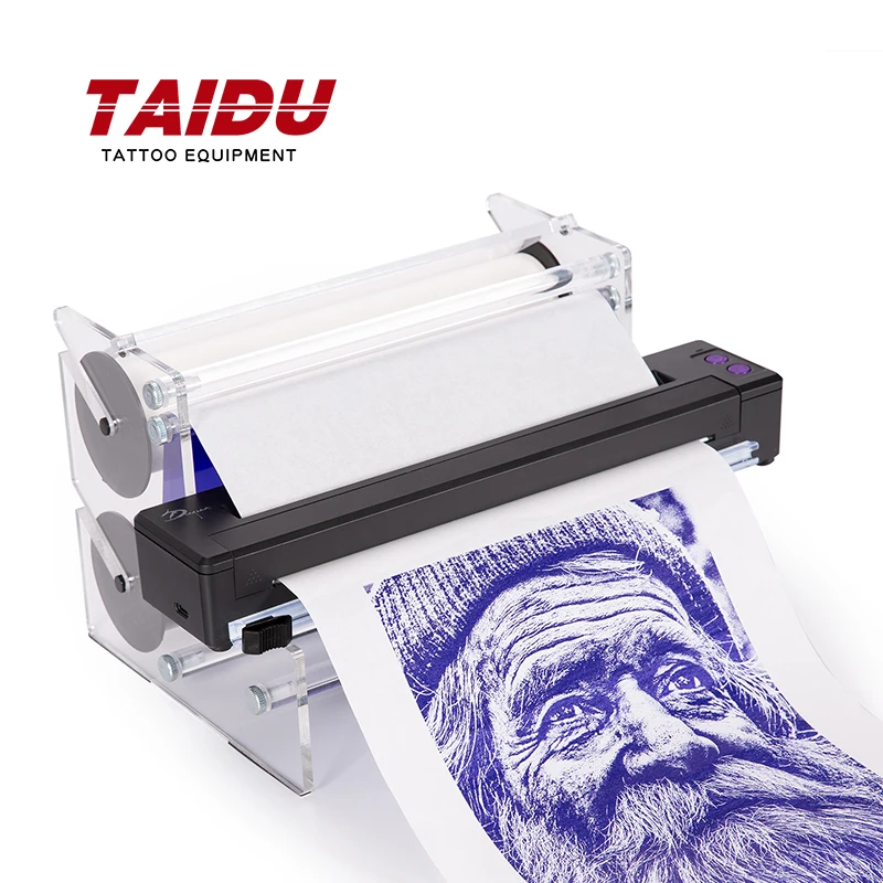 TAIDU P19 Tattoo Printer Portable Thermal Stencil Printer Bluetooth Printing Tattoo Printer Stencil Tattoo Equipment