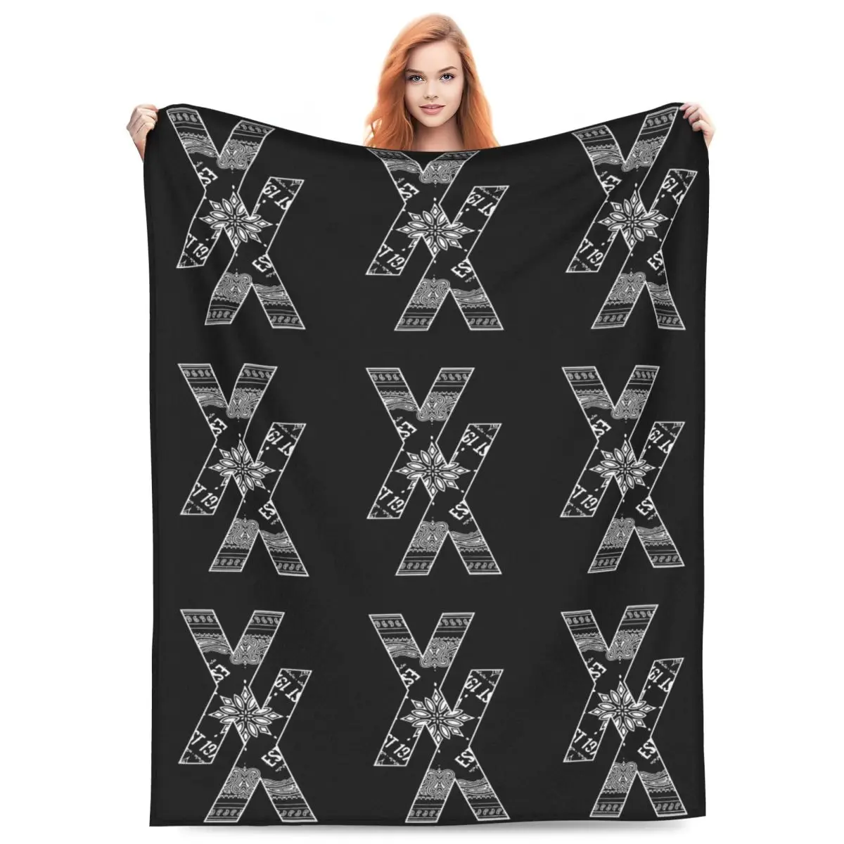 Lost Americana MGK Blanket Flannel Sofa Throw Blanket Lightweight for Home Bedroom Outdoor Throws Bedspread Quilt