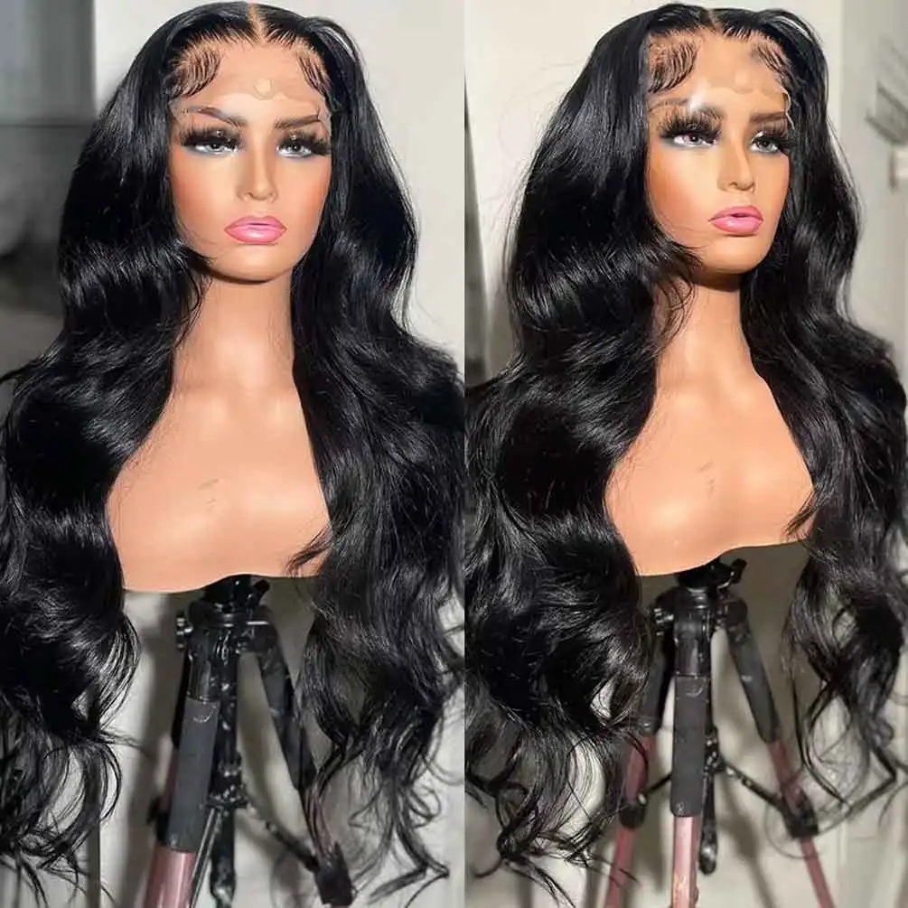 30 40 Inches Transparent Body Wave 13x6 HD Lace Frontal Human Hair Wig Brazilian Remy 180 Density 13x4 Lace Front Wigs For Women