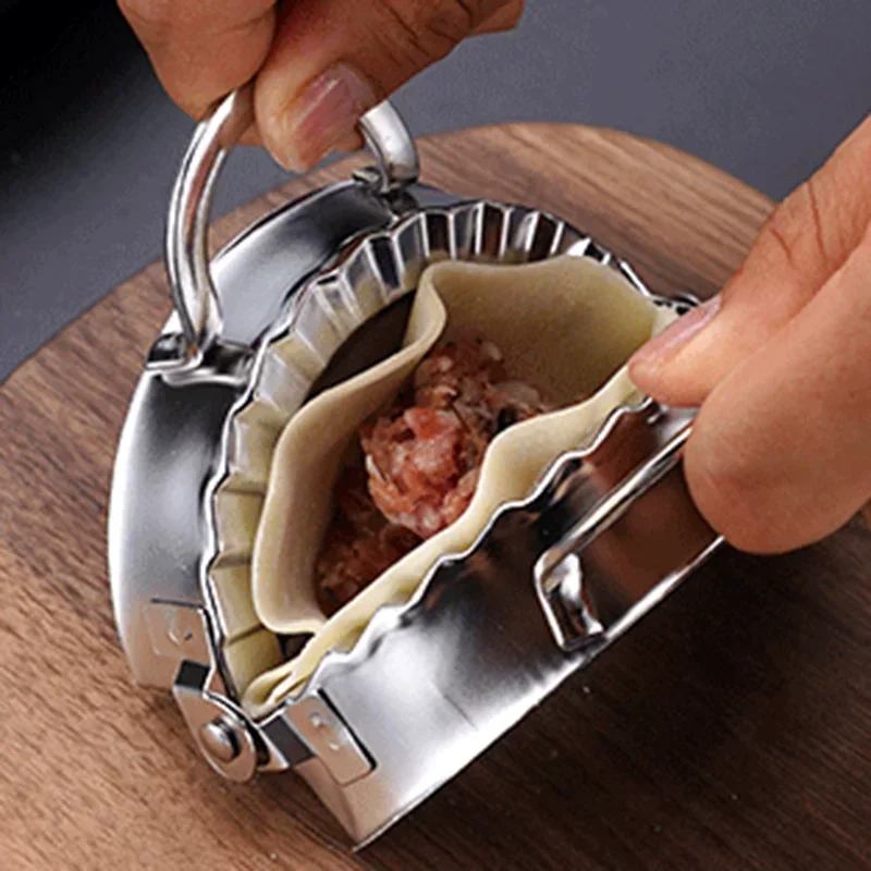 Stainless Steel Dumplings Tool Dumpling Mold Household Manual Press Kitchen Pastry Baking Dumpling Maker Accessories