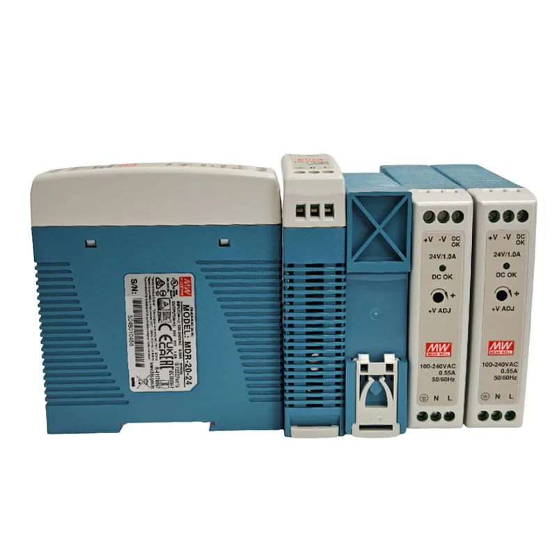 2 قطعة MDR-20-24 24 واط سليم DIN السكك الحديدية LED صناعة إمدادات الطاقة إخراج واحد 24 فولت ترددات 48 فولت 1A الحالي